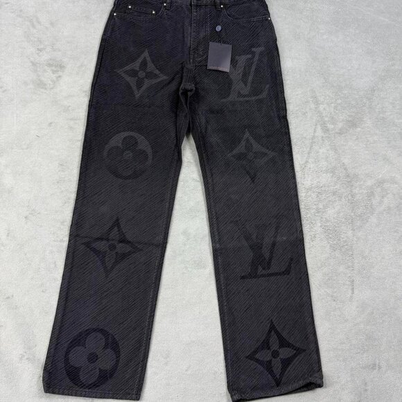 Louis Vuitton Men's Black Jeans - Picture 1 of 5